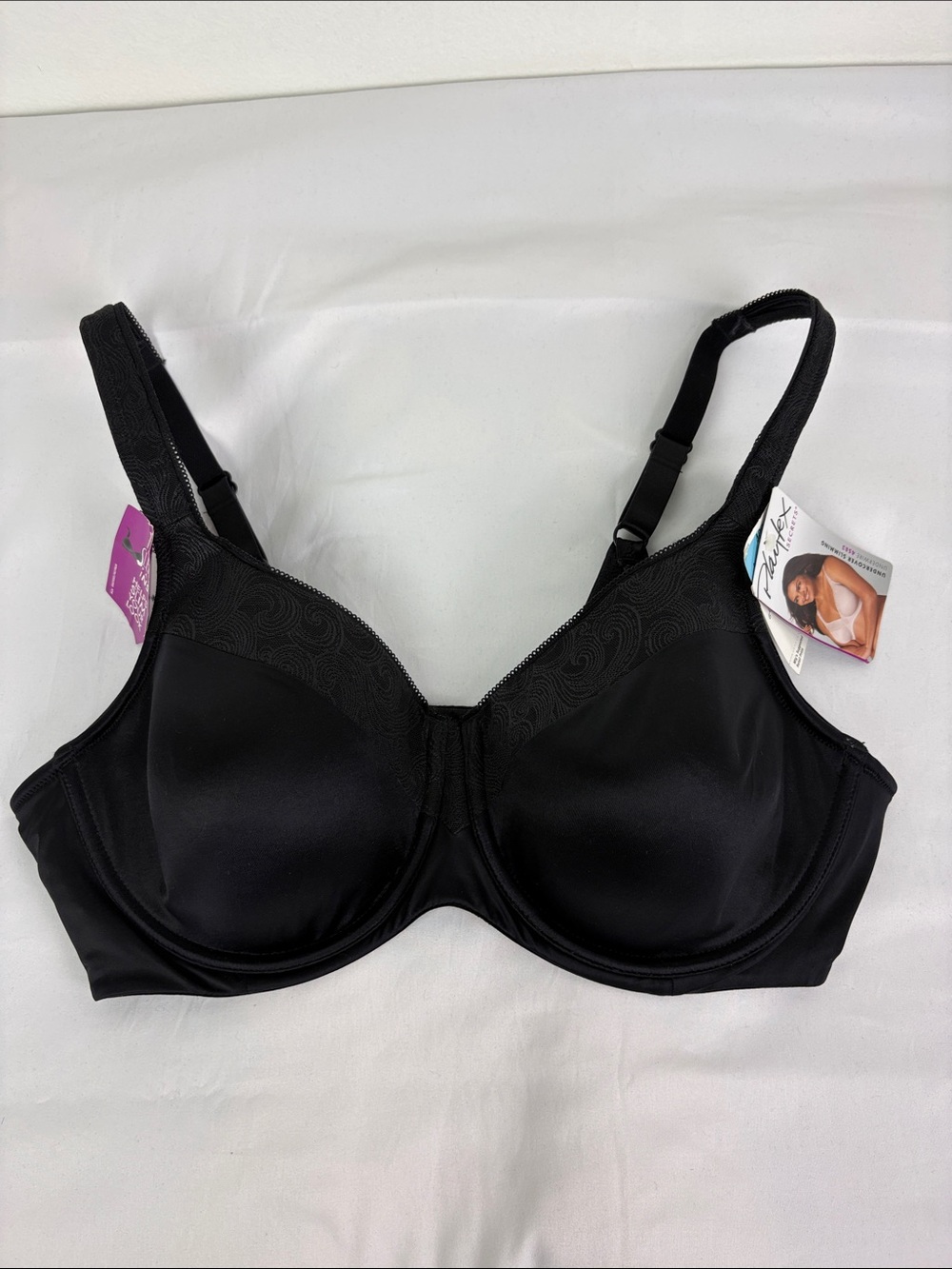 Playtex Secrets New 40C UnderCover Slimming Underwire Bra Black